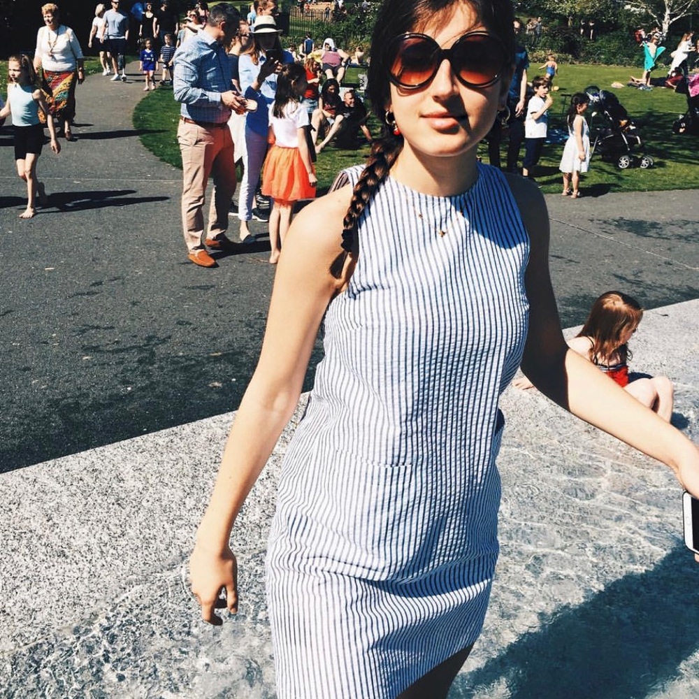 Striped 60s Style Mod Dress